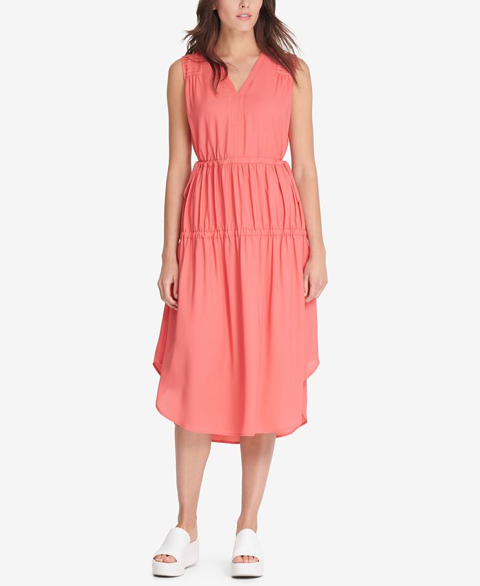 ruched v neck