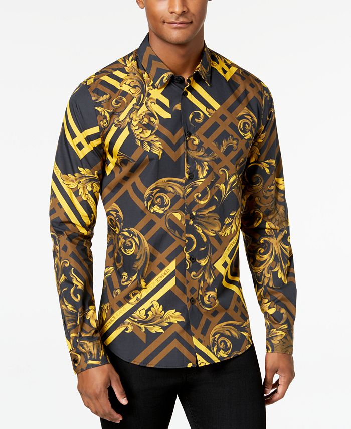 versace slim fit shirt