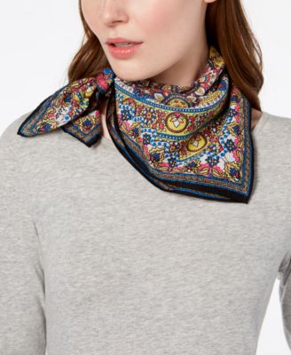 Echo - Mumbai Paisley Cotton Bandana Square Scarf