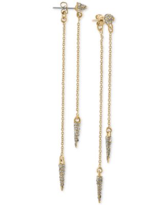 RACHEL Rachel Roy Gold-Tone Pavé Spike 