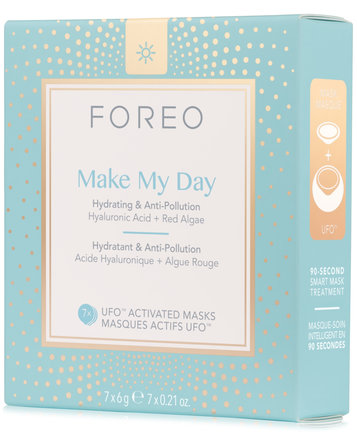 Foreo Make My Day Ufo Activated Masks, 7-Pk.