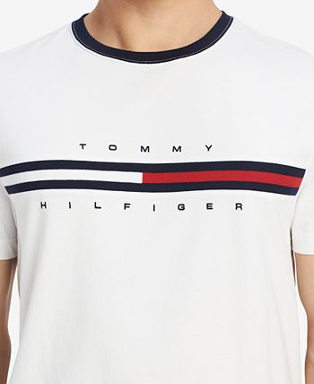 Macy\'s Sleeve Hilfiger Logo Tommy Tino Men\'s T-Shirt - Short