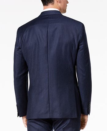 DKNY Men s Modern Fit Navy Pinstripe Suit Jacket Macy s