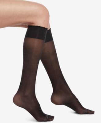 Hue - Compression Sheer Knee-High Socks