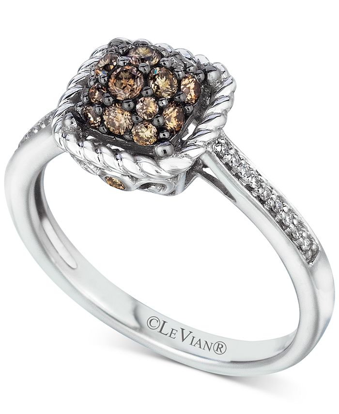 Le Vian - Diamond Cluster Ring (1/2 ct. t.w.) in 14k White Gold