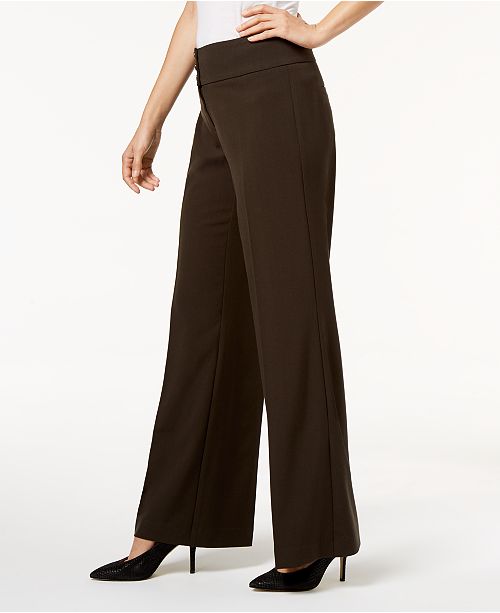 Style & Co Stretch Wide-Leg Pants, Created for Macy's - Pants & Capris - Women - Macy's