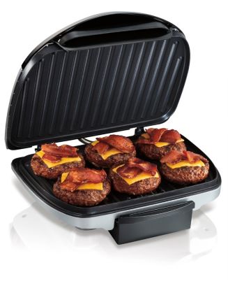 Hamilton Beach 90 sq. inch Non Stick Indoor Grill with Removable Grids -  Macy's