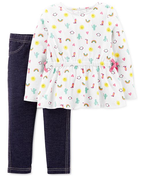 Carter S Toddler Girls 2 Pc Western Sunshine Outfit Set Reviews