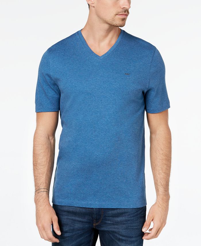 Michael Kors Men's V-Neck Liquid Cotton T-Shirt & Reviews - T-Shirts - Men  - Macy's