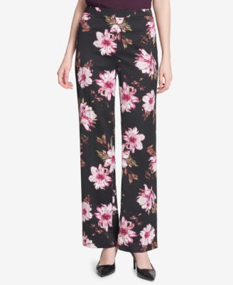 calvin klein floral pants