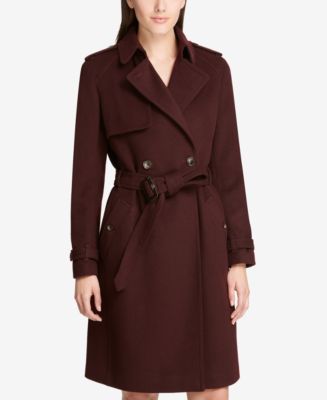 DKNY Belted Double-Breasted Trench Coat, Created for Macy's - Macy's
