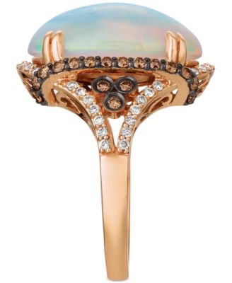 Opal (6 1/2 ct. t.w.) & Diamond (3/4 ct. t.w.) in 14k Rose Gold