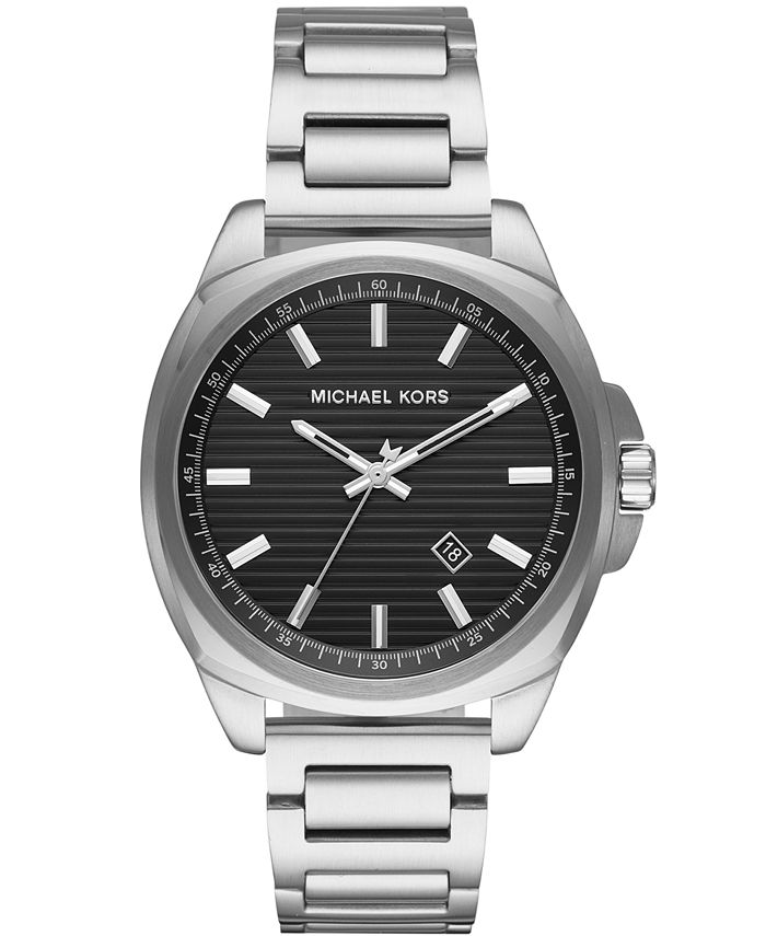 Michael Kors Men's Bryson Stainless Steel Bracelet Watch 42mm - Macy's