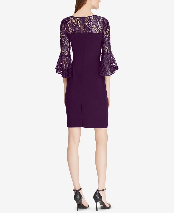 Lauren Lace Details Dress Black
