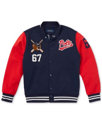 polo ralph lauren baseball varsity jacket