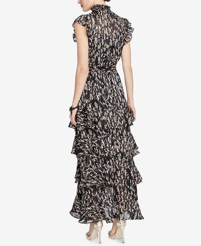 Rachel roy ruffled maxi dress store