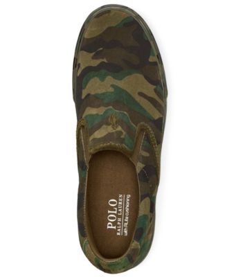 Polo Ralph Lauren Thompson Suede Camo Slip-on Silky Shoes Men Sz 10 Polo Ralph Lauren Thompson Slip On Sneaker Shoes All Over  main image 4