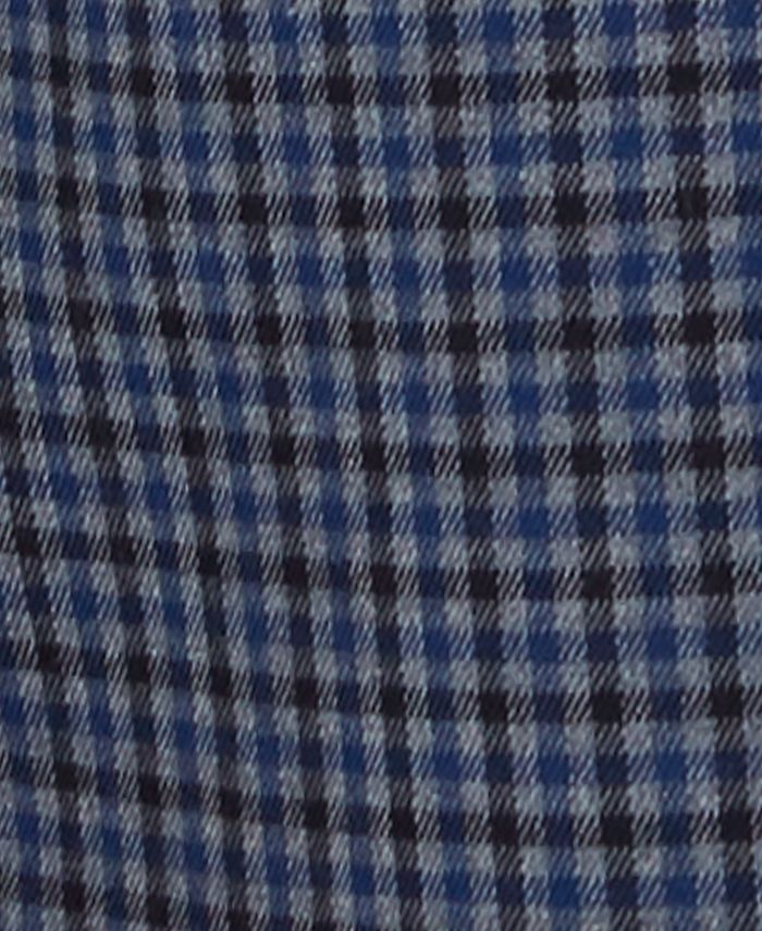 Tommy Hilfiger Men's Modern-Fit THFlex Stretch Gray/Blue Check Sport ...