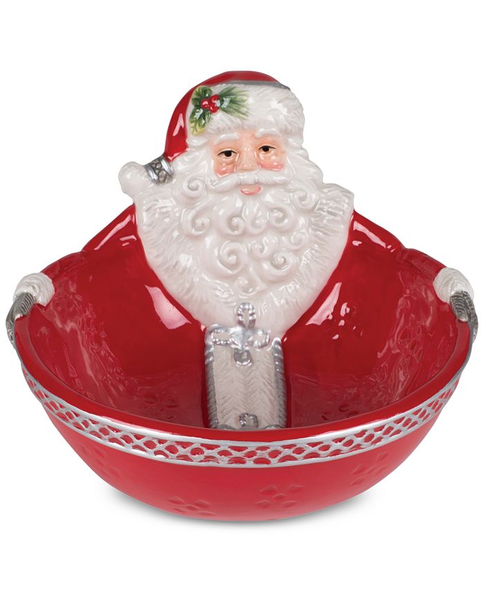 Fitz and Floyd Tartan Christmas Nut Dish Macy's
