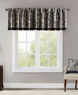 Aubrey Paisley Faux-Silk Window Treatments