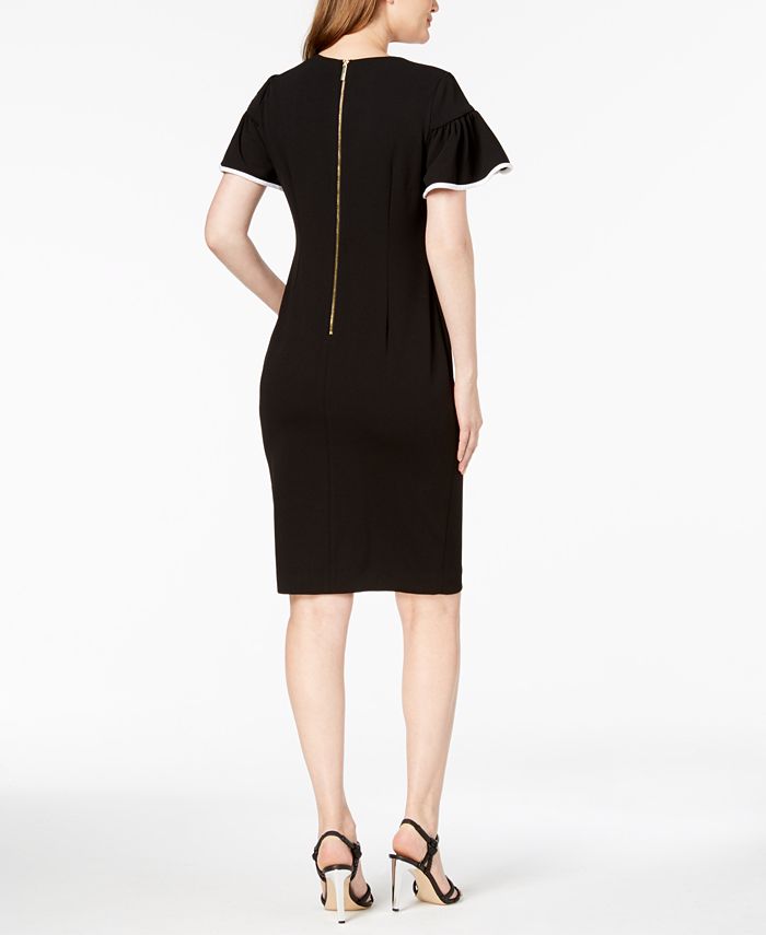 calvin klein flutter sleeve