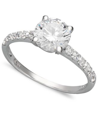 Arabella 14k White Gold Ring Cubic Zirconia Wedding Ring 2-34 ct tw - White Gold 1250$