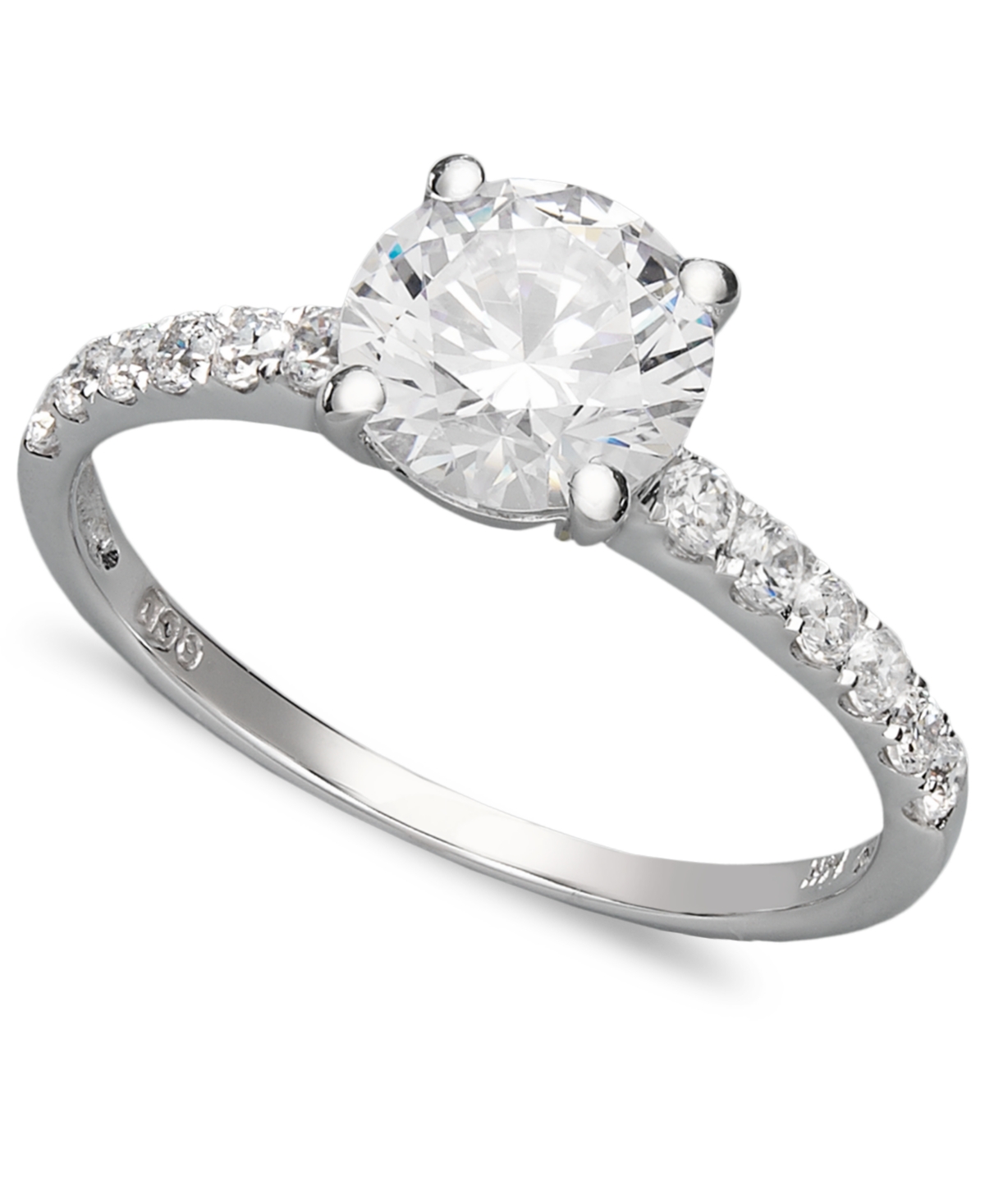 14k White Gold Ring, Cubic Zirconia Wedding Ring (2-3/4 ct. t.w.) - White Gold