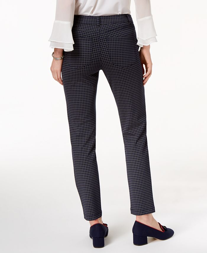 Charter Club Windham Rope-Print Ponte Stretch Pants, Created for Macy's ...