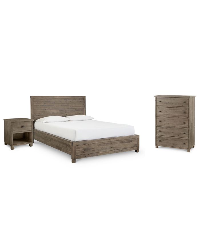 Furniture Canyon Platform Bedroom, California King Bed And Mattress Set