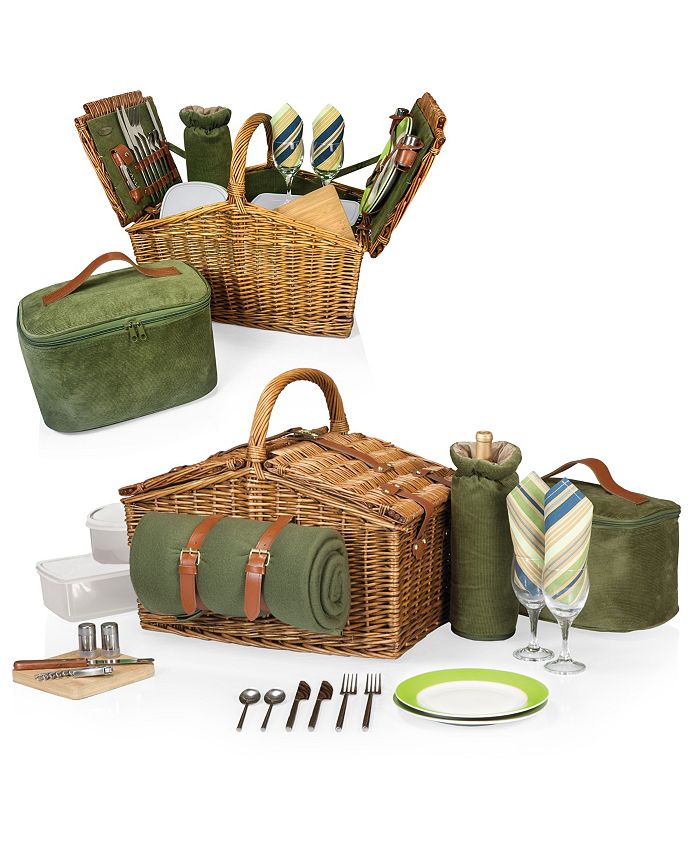 Picnic Time Somerset Green Picnic Basket Macy's