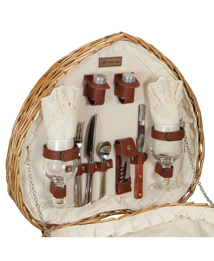 Picnic Time Heart Picnic Basket Macy's