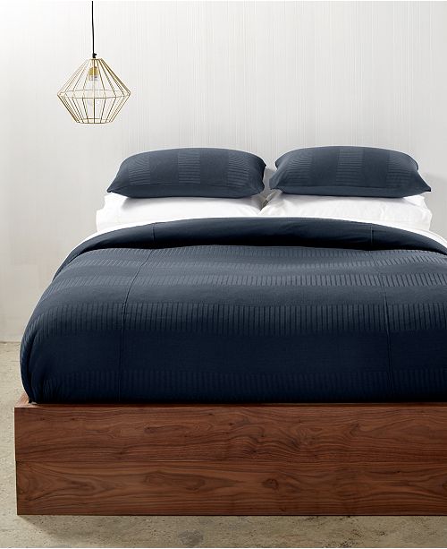 Calvin Klein Steve Ribbed Stripe Bedding Collection Created For