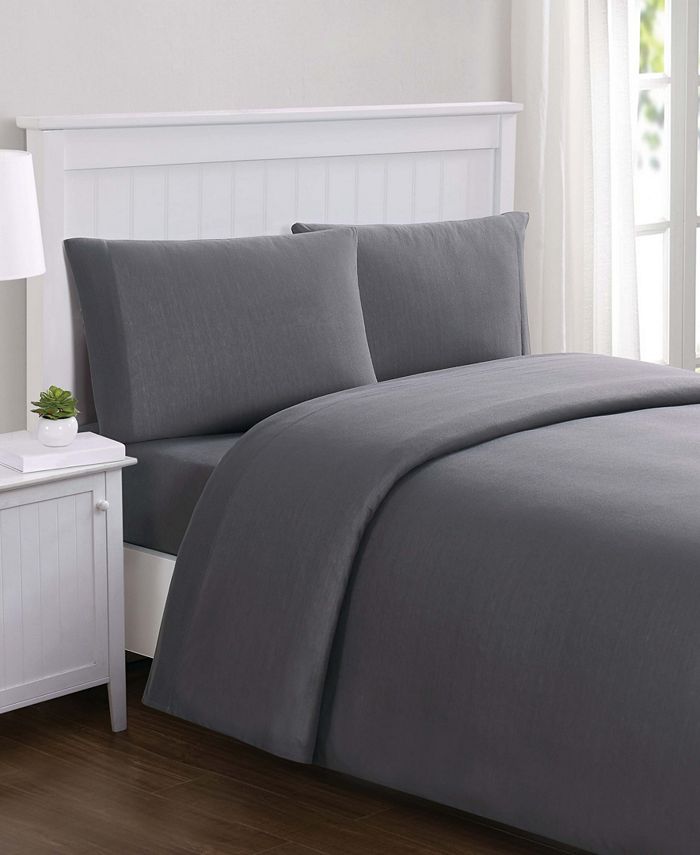 My World Solid Jersey Twin Sheet Set Macy's