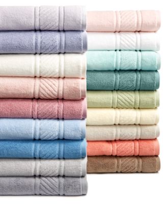 Martha Stewart Collection Spa 100 Cotton Bath Towels Created For Macys Bedding In Aloe