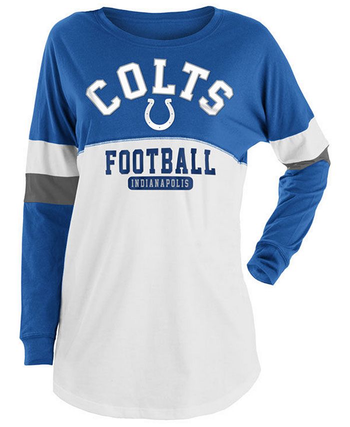 5th & Ocean Women's Indianapolis Colts Sweeper Long Sleeve T-Shirt - Macy's