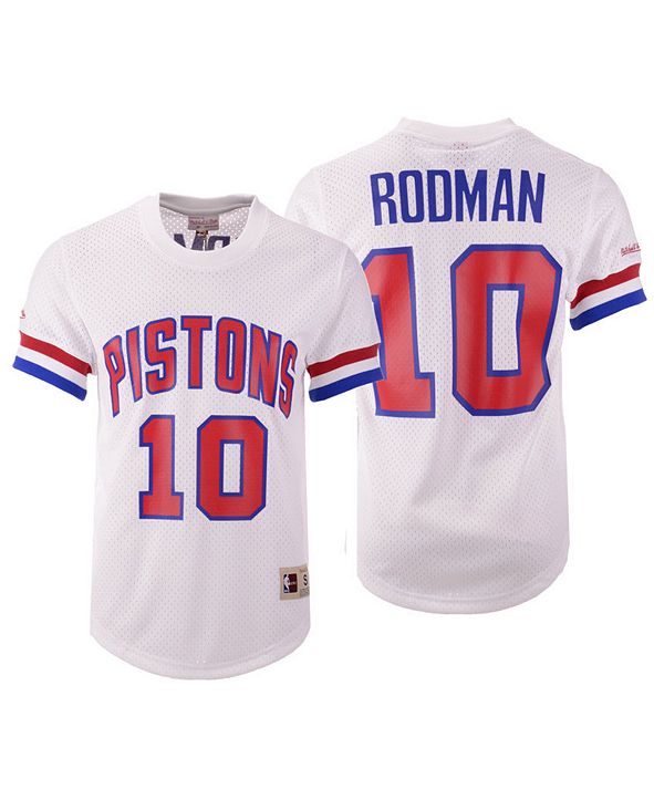 Mitchell Ness Men S Dennis Rodman Detroit Pistons Name And Number Mesh Crewneck Jersey Reviews Sports Fan Shop By Lids Men Macy S