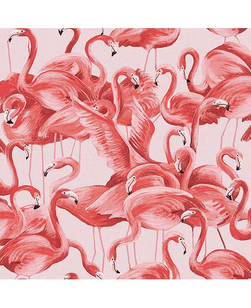 Tempaper Flamingo SelfAdhesive Wallpaper & Reviews Wallpaper Home