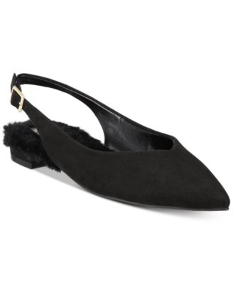 macy's black flats