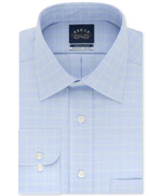 Eagle Men's Classic/Regular Fit Non-Iron Flex Collar Check Dress Shirt ...