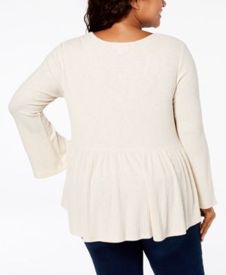 John Paul Richard Plus Size Empire-Waist Top
