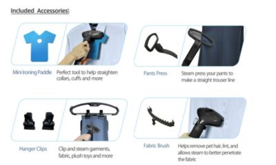 Professional Garment Steamer with Retractable Power Cord and Foot Pedal Control, GS49-DJ