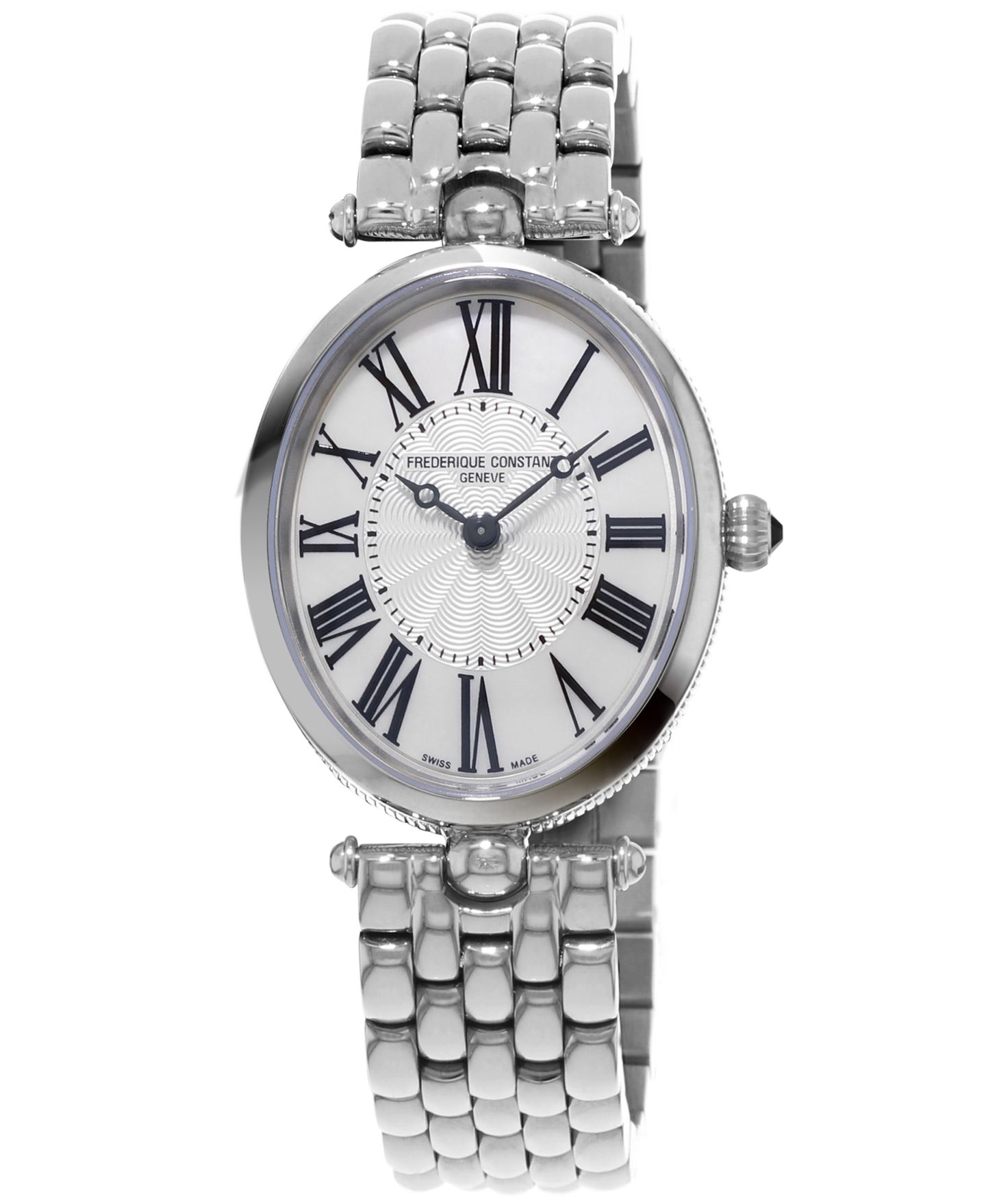 Женские часы Frederique Constant Swiss Art Deco Stainless Steel Bracelet Watch 30x25mm — фото 1