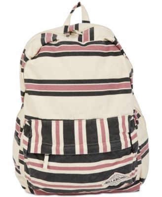 billabong striped backpack