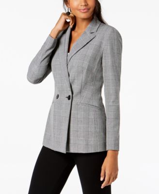 INC International Concepts - Double-Breasted Plaid Blazer, Created for Macy's