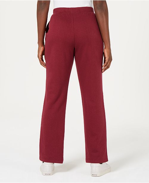 Karen Scott Flat Elastic-Waist Sweatpants, Created for Macy's & Reviews - Pants & Leggings