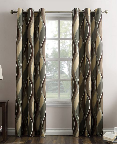 Lichtenberg Intersect 48 X 63 Geometric Print Curtain Panel
