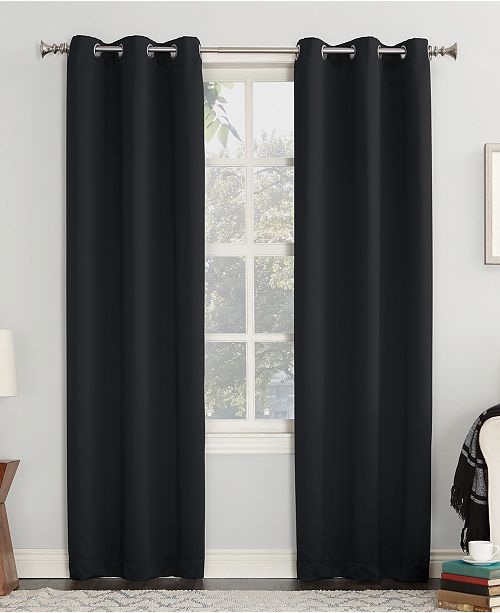 Sun Zero Preston 40 X 63 Blackout Grommet Curtain Panel