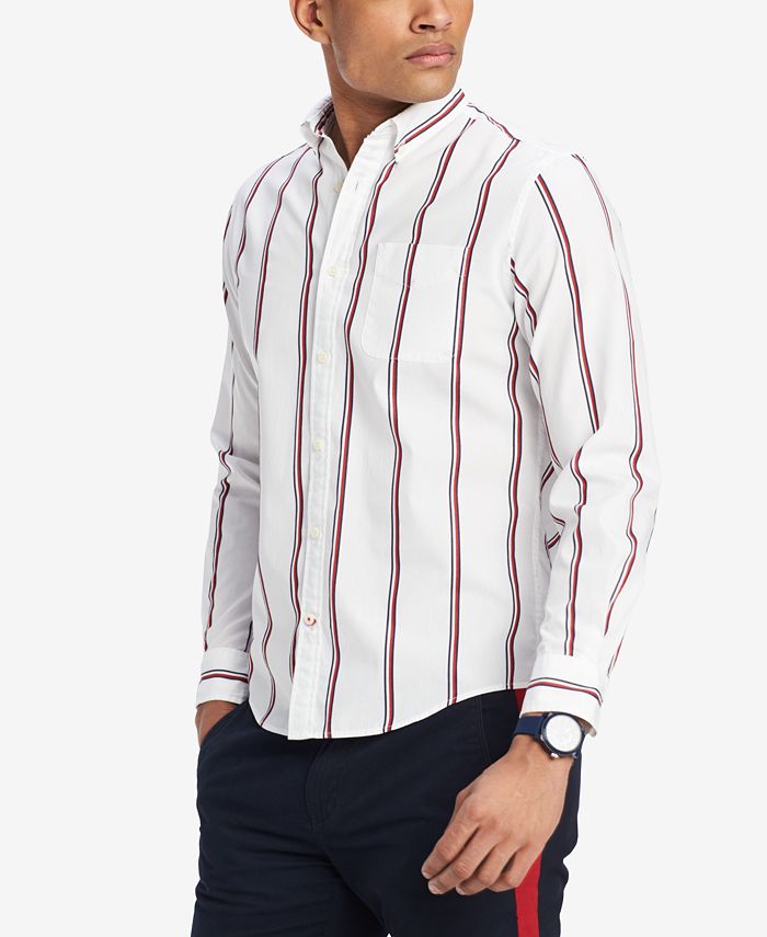 Tommy hilfiger two tone dobby shirt clearance