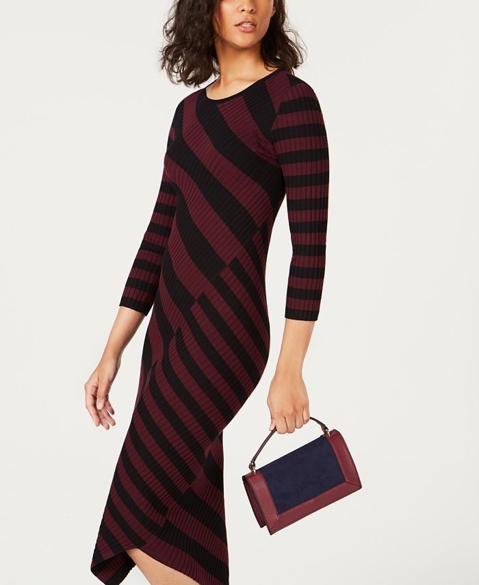 Bar Ill Striped Asymmetrical Dress main image 1