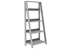 55" Wood Ladder Bookshelf